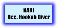 NAUI Rec. Hookah Diver